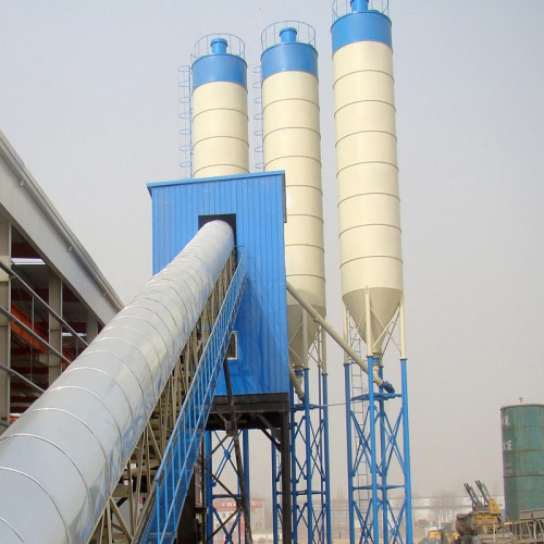 Export to Zambia HZS120 concrete mixing plant