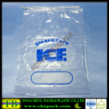 Wholesale freeze drawstring ldpe ice bag