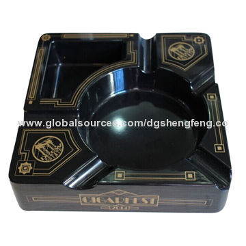 Melamine square ashtrays, 100% melamine, different colors and logo printing are available