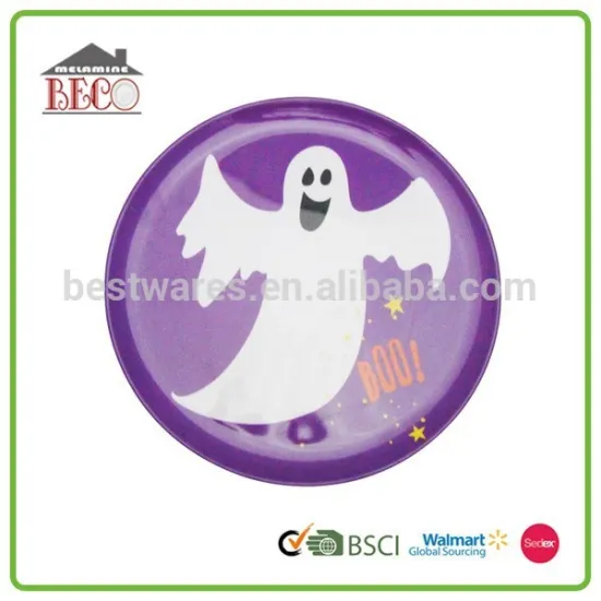 Latest design melamine halloween plate