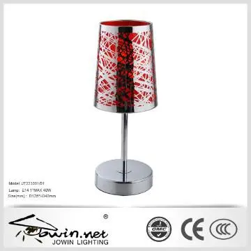 Red Sliver Stripes Beauty Table Lamp