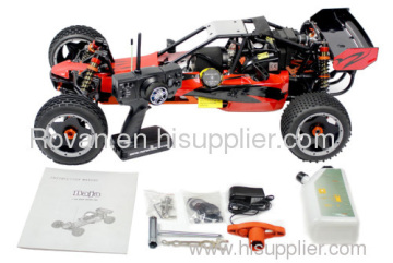 Displacement Baja Rc Buggy 26cc Offroad Tire Without Led Radio Rovan260a 