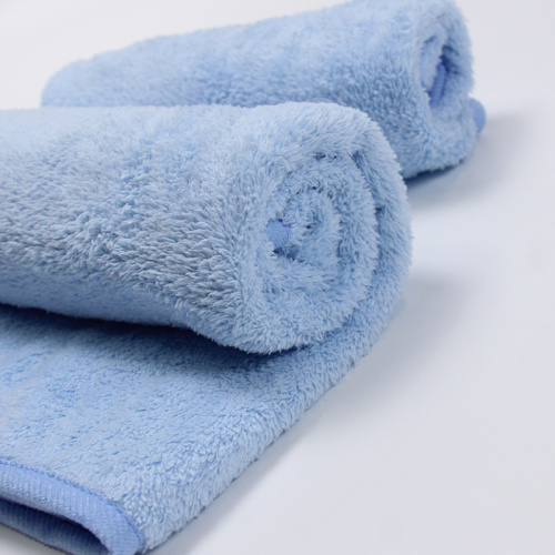 Microfiber absorbent coral fleece dry hair bath towel