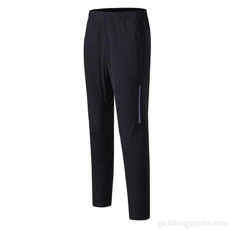 Oiliúint chompordach tapaidh tirim pants rianta jogger