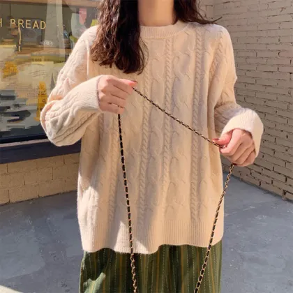 Knitted Winter Long Sweater For Women