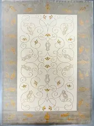 Yak Cashmere, Camel Wool Mulberry Silk Rug