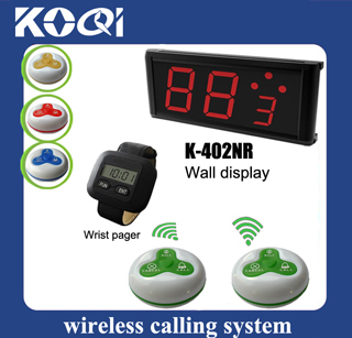 Easy to Use Wireless Service Call Bell System for Cafe House, Hotel, Restaurant