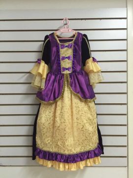 Yellow And Purple Party Dress