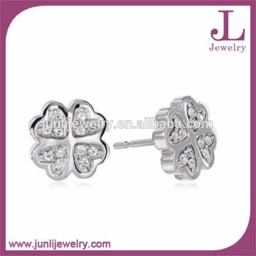 4 Leaves Clover Stainless Steel Jewelry Earrings Daily Wear Earrings