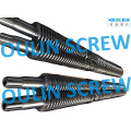 92/188 Twin Conical Screw and Barrel for PVC WPC Extrusion