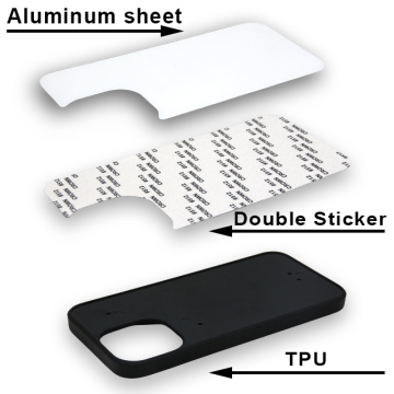 Subbank Wholesale 2D TPU Plastic Phone Case for iPhone 12 - Aluminum Plate Blank for Sublimation
