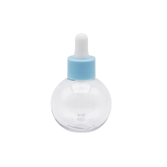 50ml PET Ball Shaped Plastic Bottle With Droppers
