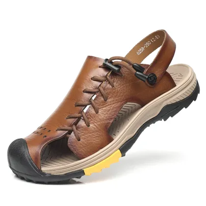 2024 New Summer Men's Outdoor Leather Sandals