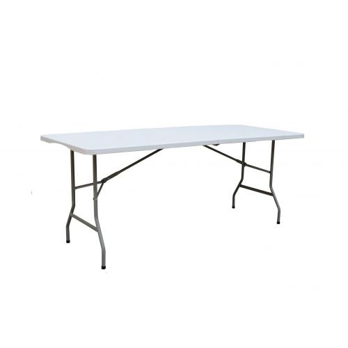 โต๊ะพับเฟอร์นิเจอร์กลางแจ้งแบบพับได้ขนาด 6 ฟุต
