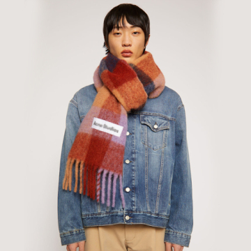 Autumn winter2020new multicolor Plaid fringed women's scarf AC the same rainbow Plaid fashion shawl men's and women's warm scarf
