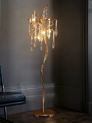 Copper Light Decoration Floor Lamp - Water Drop Floor Light