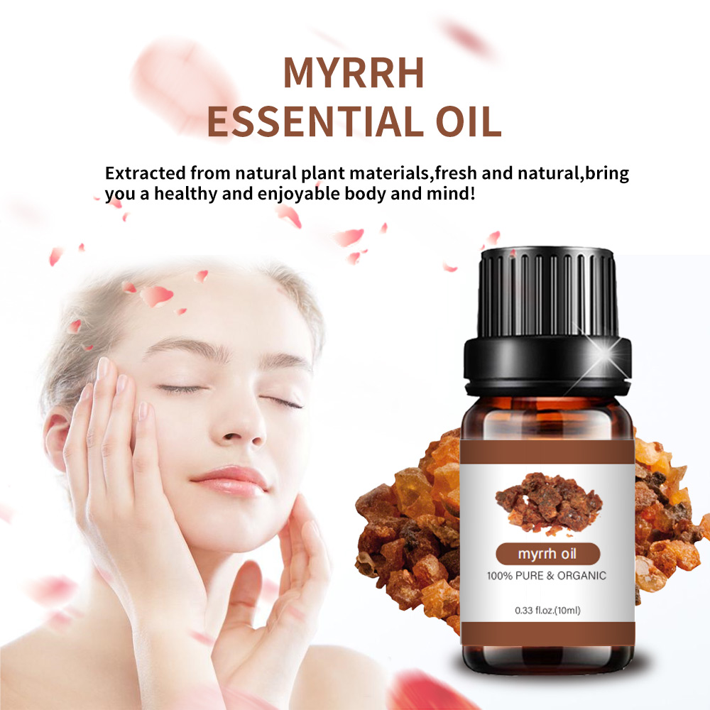 Steam distilled Myrrh essential oil for healthcare products