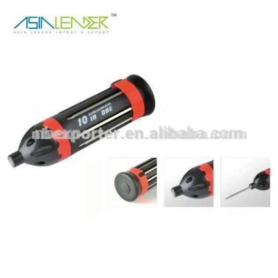 10 in 1 Multi phillips screwdriver bits with 4 led lights