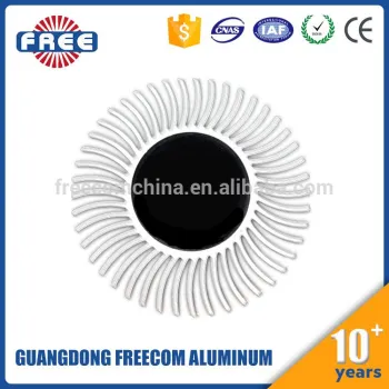 Custom round aluminum heat sink extrusion profile for led lighting