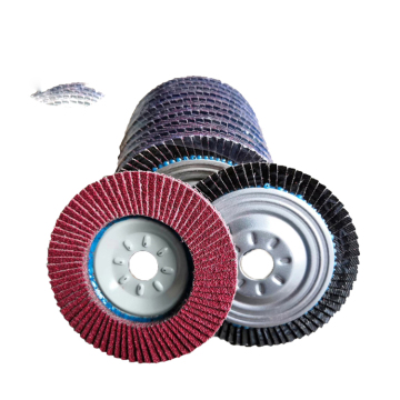 Disco di lembo zirconia 100 mm/115 mm T29 con copertura di ferro per lucidatura in metallo