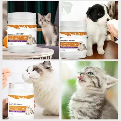 N4P Puppy Nutrition Milk Powder Supplement - Goats Milk Multivitamins for Dogs and Cats