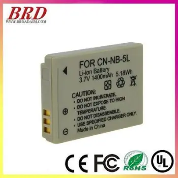 Digital camera batteries For Canon NB5L NB-5L