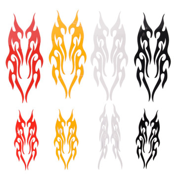 Flame Car Stickers and Motorcycle Decals: Bumper, Hood, Rearview Mirror Covers
