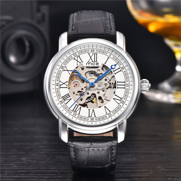 oem leather bands automatic movement mechanical watch