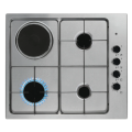 Built-in Mixed Electric Hob Stainless Steel 60cm