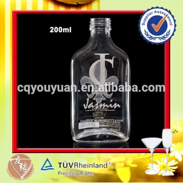 200ml french small cognac bottle with logo
