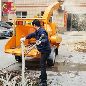 Factory Direct 100mm Diameter Wood Chipper Machine - Mobile Wood Shredder for Compost