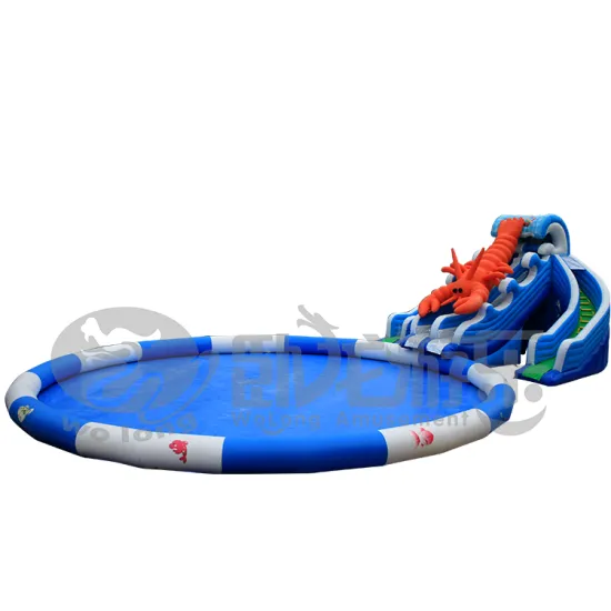 Summer hot selling adult inflatable water park Water Bounce House with Blower