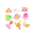 Nouvelle Imulation créative océan poisson crabe dauphin résine Flatback Cabochon bricolage cheveux arc Center Scrapbooking décoration accessoires