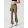 Pantalons de pantalon Flare Flare Workout Running