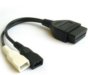 AutoDiagnosticOBD For Audi 2+2 obd connector obd2 female to 2x2 adapter for Audi