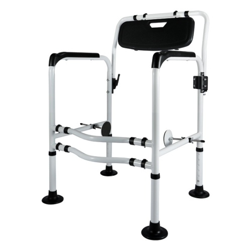 ارتفاع مقعد المرحاض قابل للتعديل مع مسند ذراع مريح