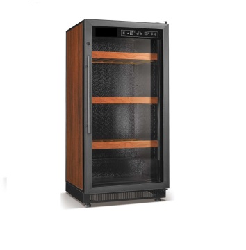 Small Touch Screen Wine Cooler Fridge with Single Glass Door for Home Use