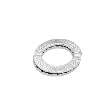 Stainless Steel Knurling Disc Spring Conic Contact Lock Washers with Teeth: High-Durability Elastic Gasket and Serrated Lock Washers