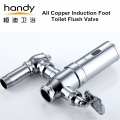 Induction Foot Pedal Dual purpose Toilet Flush Valve