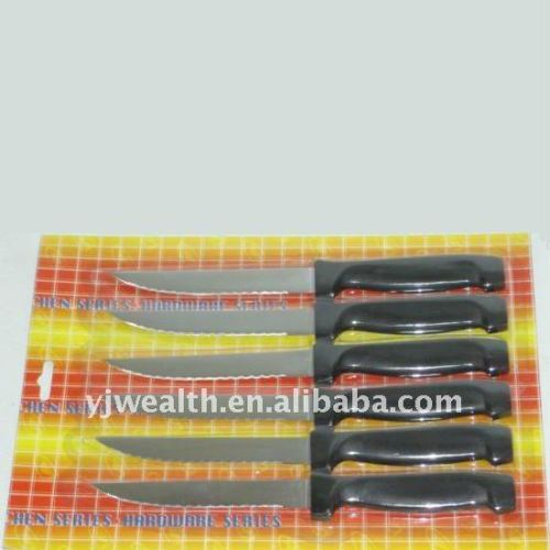 Hot sale PP handle 6 pc steak knife set