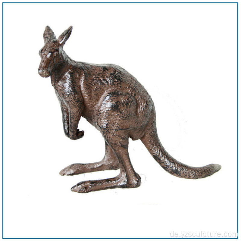Garten australische Tier Bronze Känguru-Statue