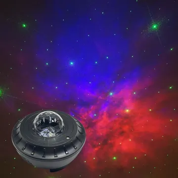 Led Bead 360 Degree Romantic Room Rotating christmas Moon Star Sky Projector Night Light