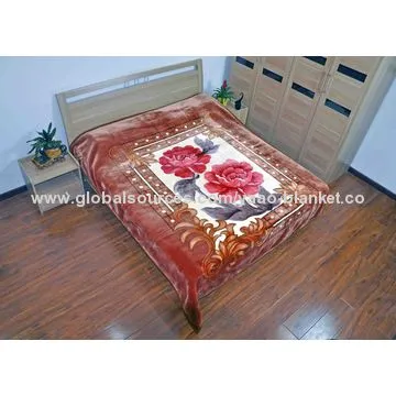 YAAO Korean Style Classic Design 100% Polyester Luxury Mink Blanket