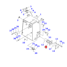 Original Komatsu D39 hydraulic tank strainer 14X-60-11120