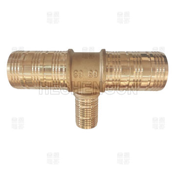 Brass Reducing Male Thread Tee Fitting