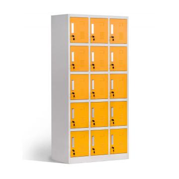 Armoire de rangement de vêtements en métal durable 15 casier de porte