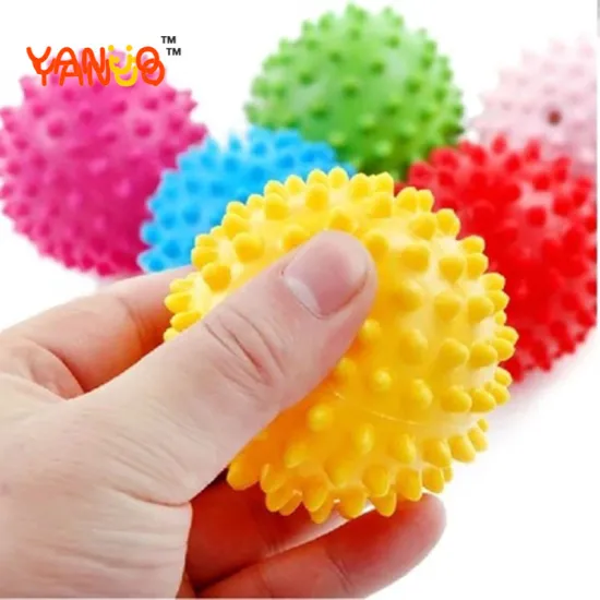4 Inch Baby Toys Inflatable Massage Ball Hand Catching The Ball Particle Ball Bath Toy Ball Barbed Fitness Ball