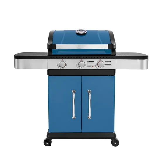 Hot Selling Outdoor Commercial Gas Grill With Cabinet Wheels Customize Barbecue Gas Grill