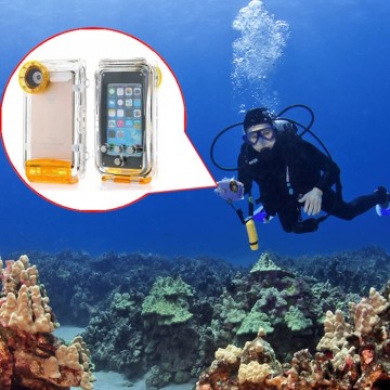 underwater 40 M made ABS material waterproof phone case