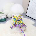 Beutiful Pet Dog Dress Design With Harness